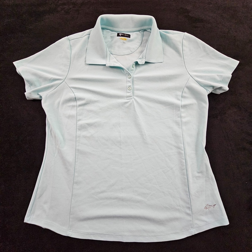 Greg Norman Play Dry‎ Blue Short Sleeve Polo Shirt Men's M